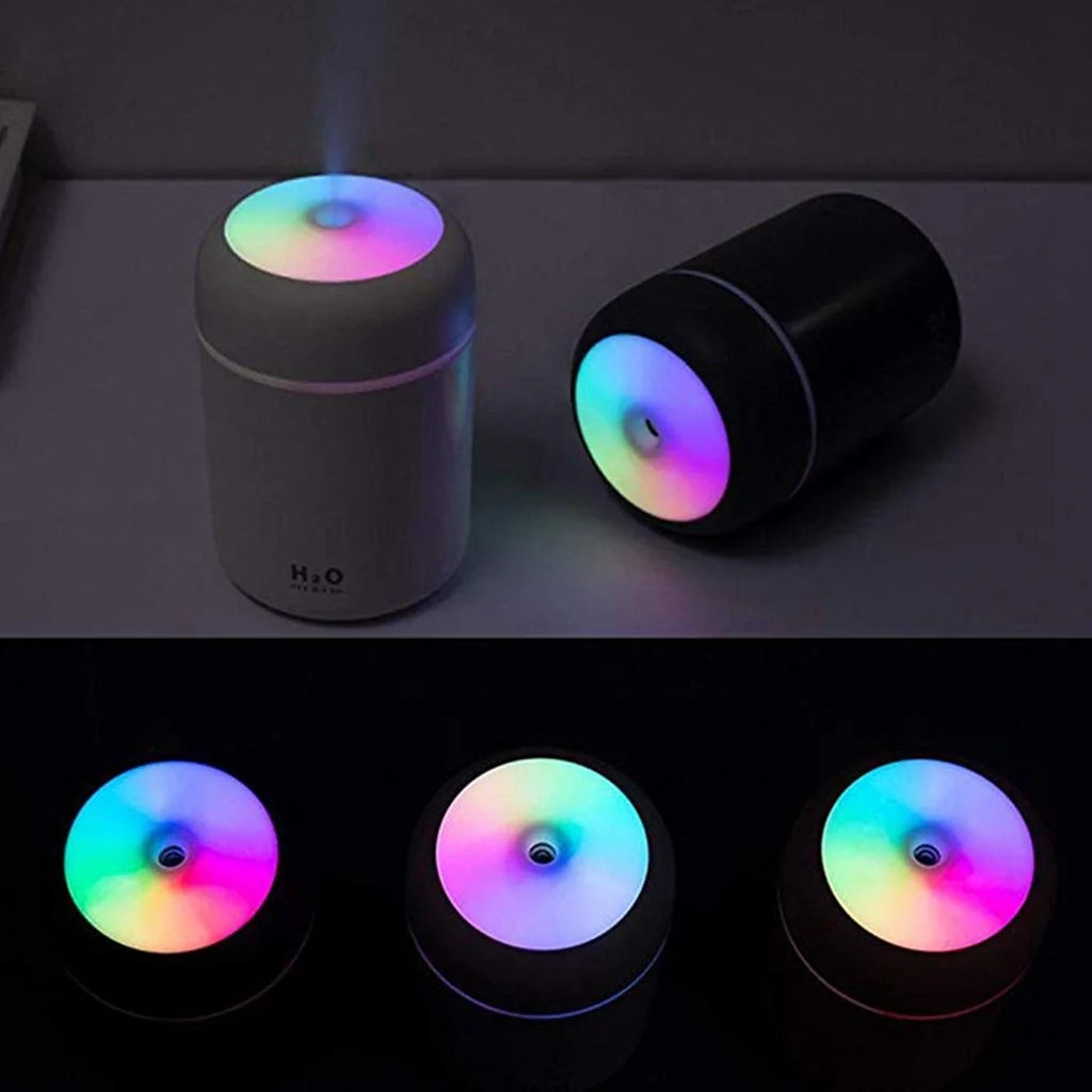 Colorful Humidifier Portable Mini Humidifier 300Ml Cool Mist Humidifier with Night Light Humidifier