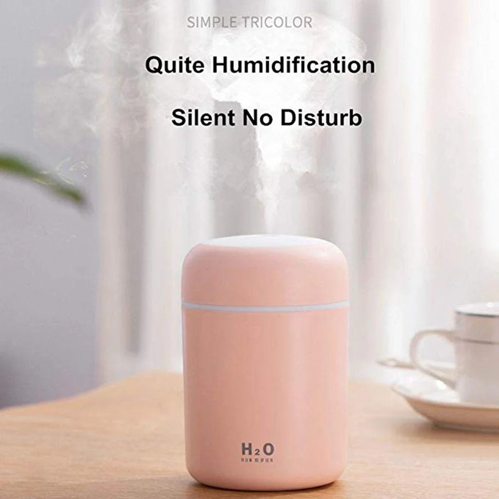 Colorful Humidifier Portable Mini Humidifier 300Ml Cool Mist Humidifier with Night Light Humidifier